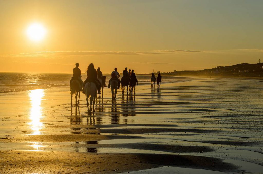 Rutas a caballo por España: Playa de Mazagón, Huelva.