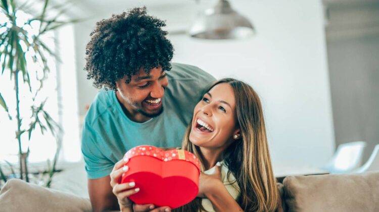 Pareja en el día de San Valentín