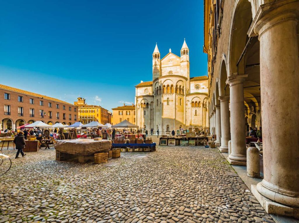 Panorámica de Módena, Italia.