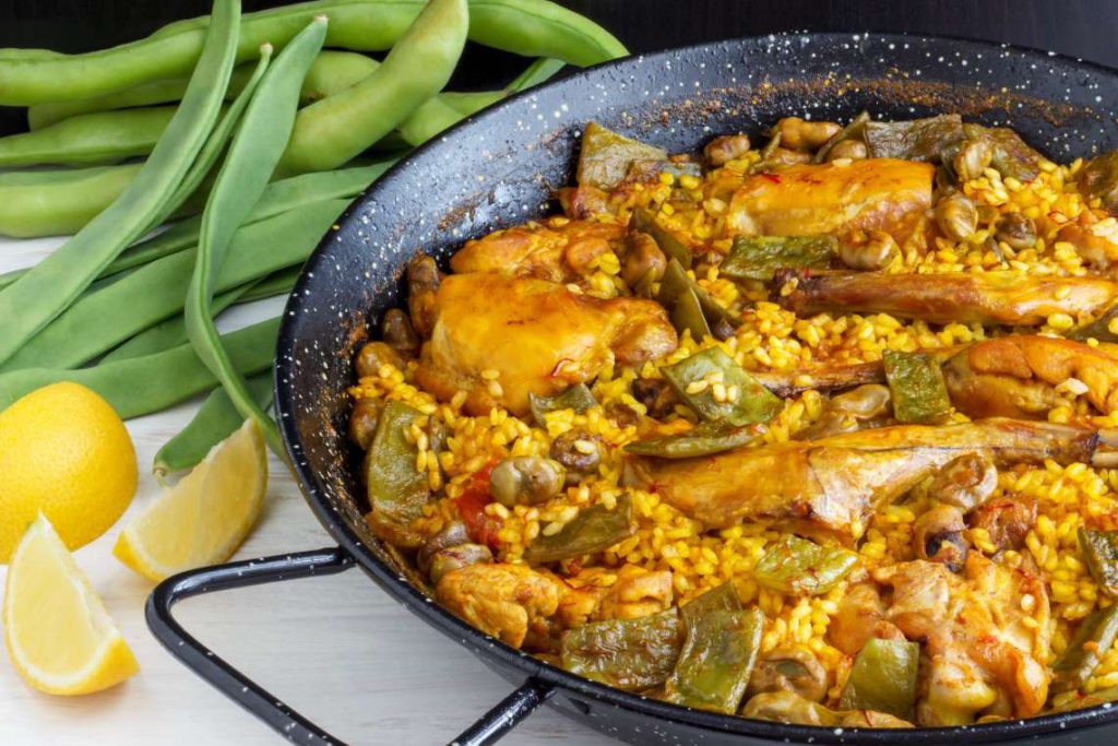 Platos regionales de España: Paella valenciana.